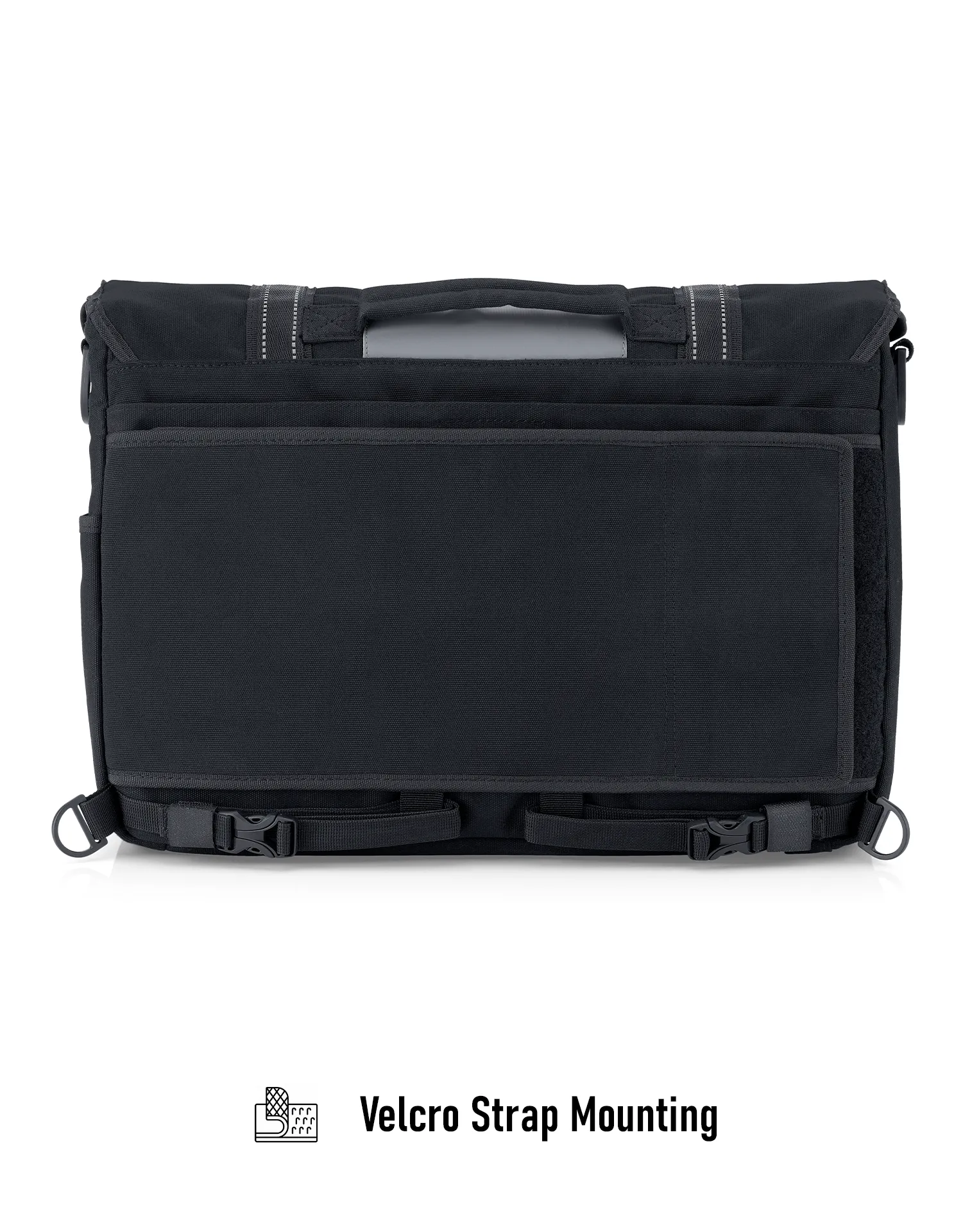 14L - Duo-tone Medium Hyosung Motorcycle Messenger Bag Gray/Black