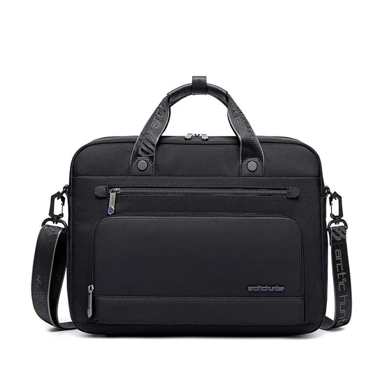 Arctic Hunter Office Laptop Bag Water Resistant Anti-theft Messenger Bag 15.6 inch with 4 Zipper Pockets and adjustable shoulder strap Sling Bag for Men and Women, GW00017