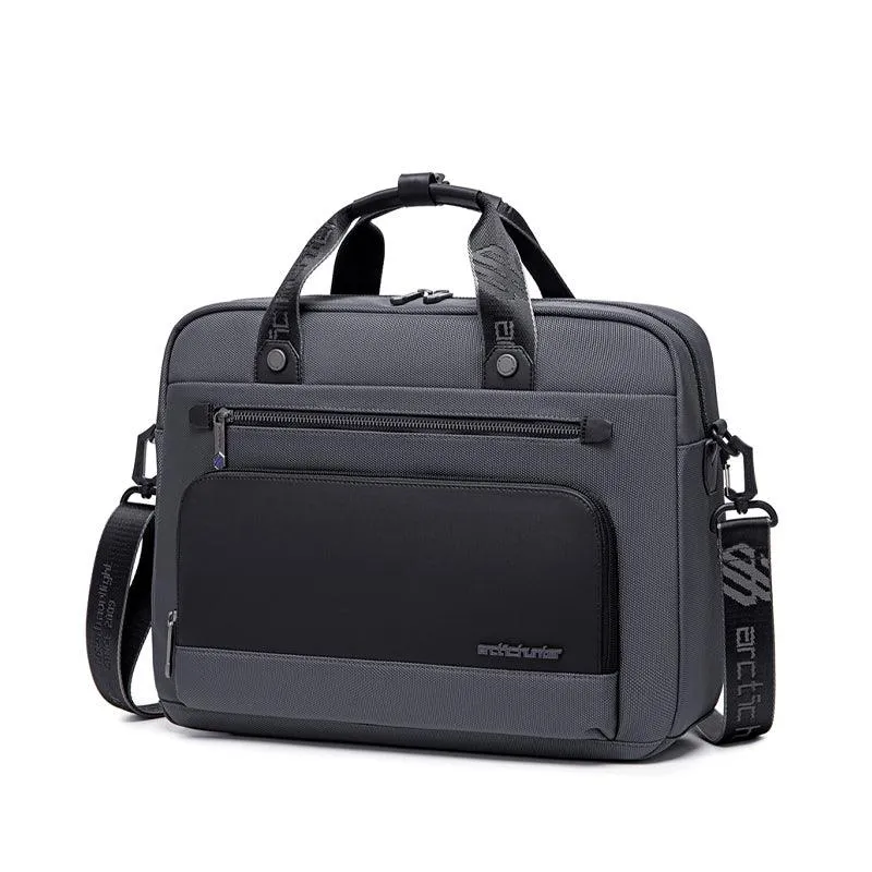 Arctic Hunter Office Laptop Bag Water Resistant Anti-theft Messenger Bag 15.6 inch with 4 Zipper Pockets and adjustable shoulder strap Sling Bag for Men and Women, GW00017