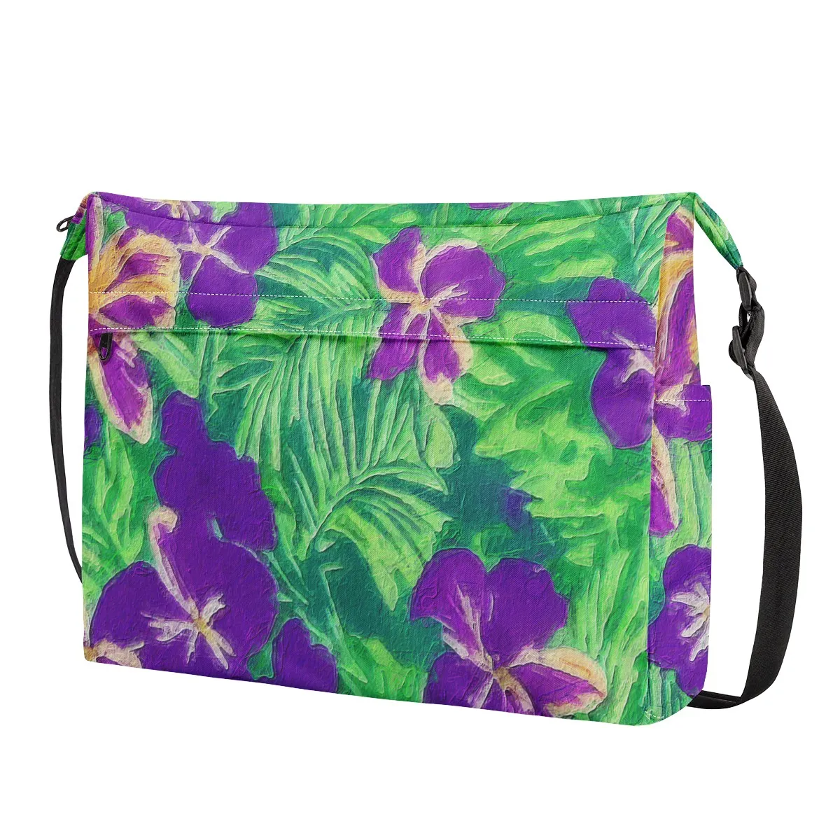 Blue Flag Iris New Messenger Bag