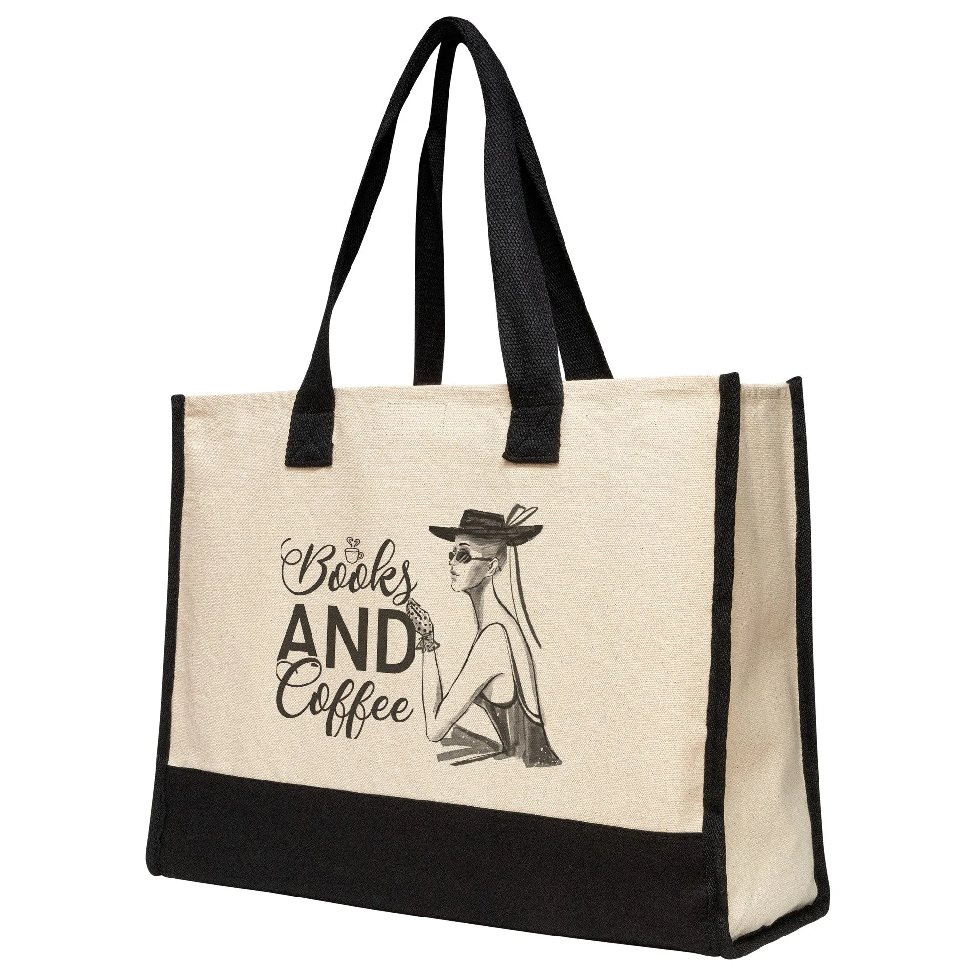 Book And Coffee Tote Bag