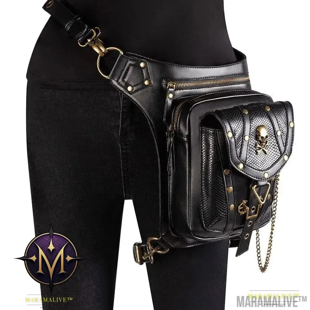 Chain Bag Female Small Bag Steampunk Retro Locomotive Bag Lady Shoulder Messenger Bag Female Waist