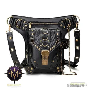 Chain Bag Female Small Bag Steampunk Retro Locomotive Bag Lady Shoulder Messenger Bag Female Waist