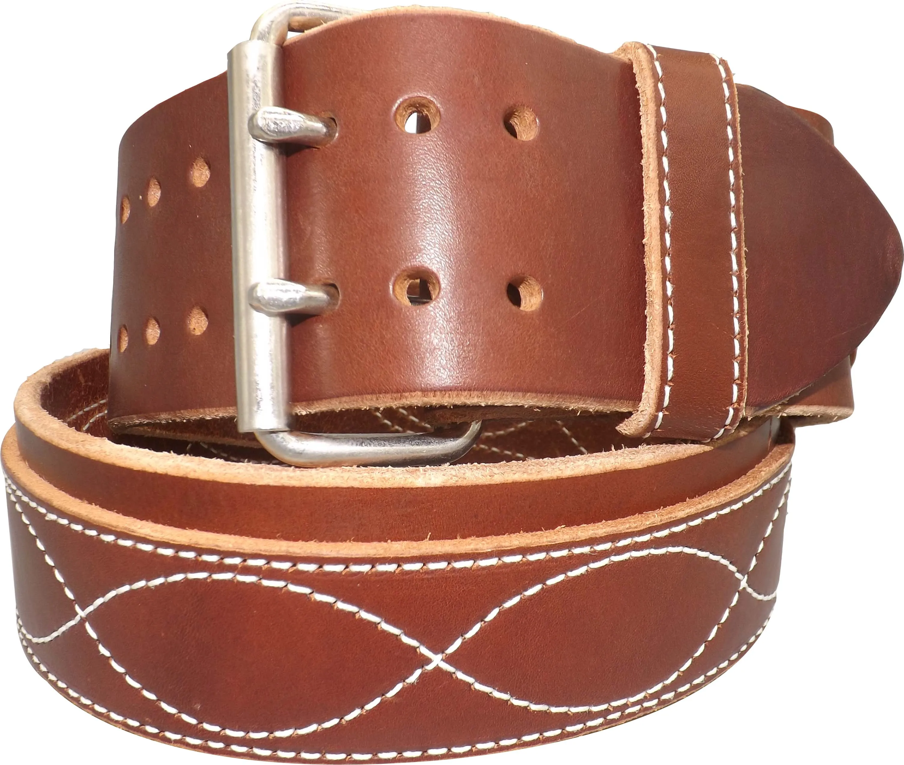 CONSTRUCTION TOOL BELT - Heavy Duty 3" Double Prong Work Belt USA