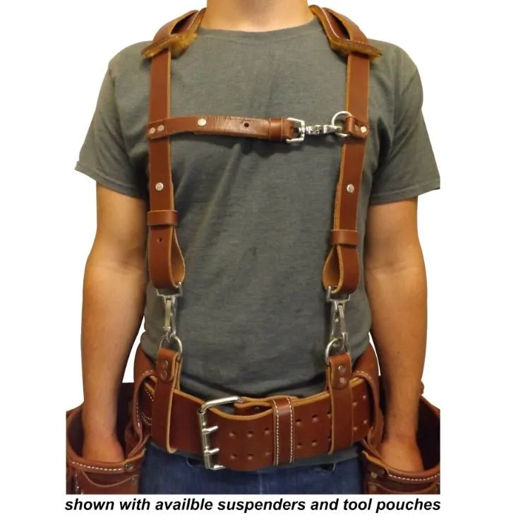 CONSTRUCTION TOOL BELT - Heavy Duty 3" Double Prong Work Belt USA