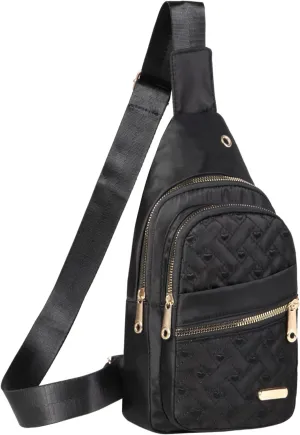 Crossbody Sling Backpack Sling Bag for Women, Small Chest Bag Daypack Fanny Pack Cross Body Bag for Sports Hiking