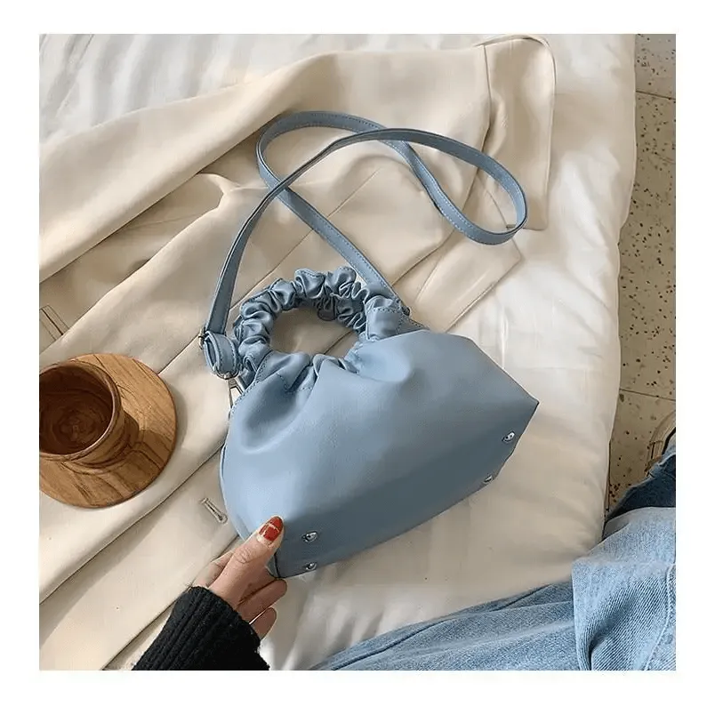 Cute Small Women's Leather Clutches Vintage Style Shoulder Messenger Bags , Handbag And Purses For Women