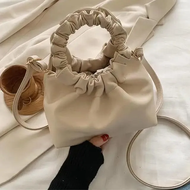 Cute Small Women's Leather Clutches Vintage Style Shoulder Messenger Bags , Handbag And Purses For Women