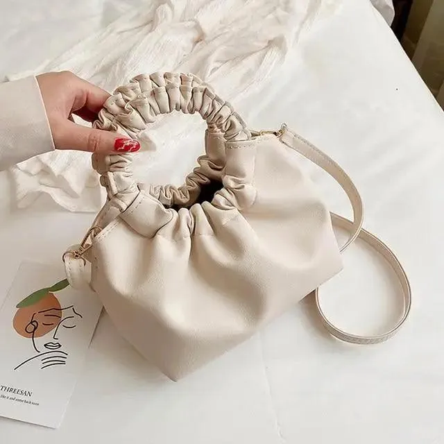 Cute Small Women's Leather Clutches Vintage Style Shoulder Messenger Bags , Handbag And Purses For Women