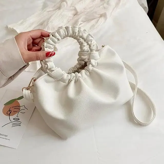 Cute Small Women's Leather Clutches Vintage Style Shoulder Messenger Bags , Handbag And Purses For Women