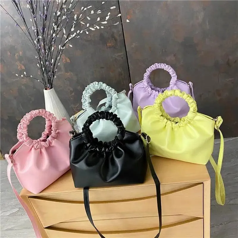 Cute Small Women's Leather Clutches Vintage Style Shoulder Messenger Bags , Handbag And Purses For Women