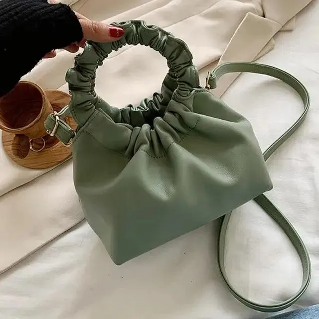 Cute Small Women's Leather Clutches Vintage Style Shoulder Messenger Bags , Handbag And Purses For Women