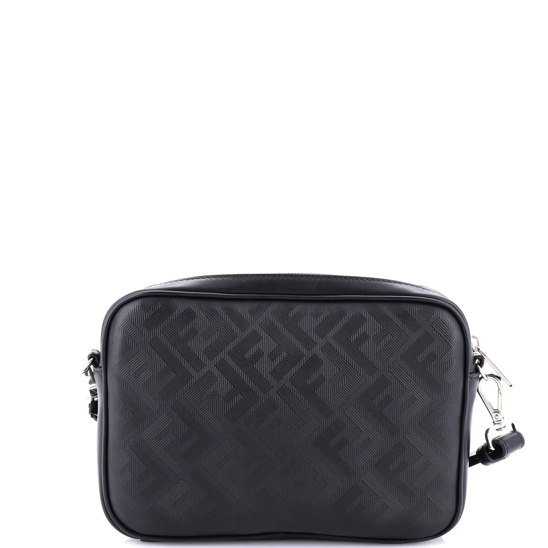Diagonal Duo Camera Case Zucca Shadow Leather and Leather Small