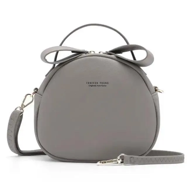 Elegant Cute Geometrical Women Handbag Soft PU Leather Women's Crossbody Messenger Bags Round Ladies Shoulder Bag