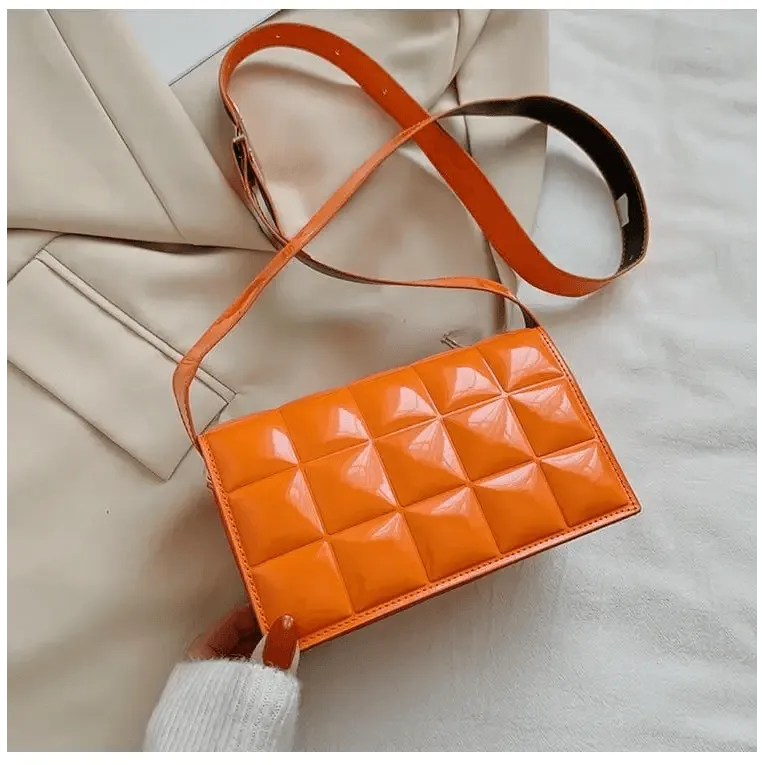 Fabulous Luxury Shoulder Bag Shiny Pu Leather Crossbody Bags For Women Small Flap Handbag Designer Female Messenger Bags