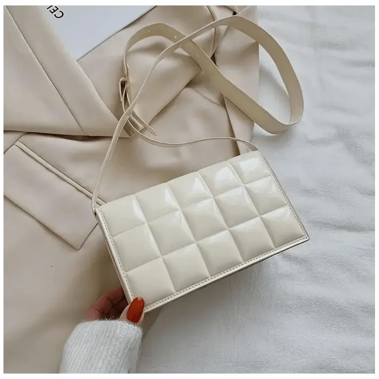 Fabulous Luxury Shoulder Bag Shiny Pu Leather Crossbody Bags For Women Small Flap Handbag Designer Female Messenger Bags