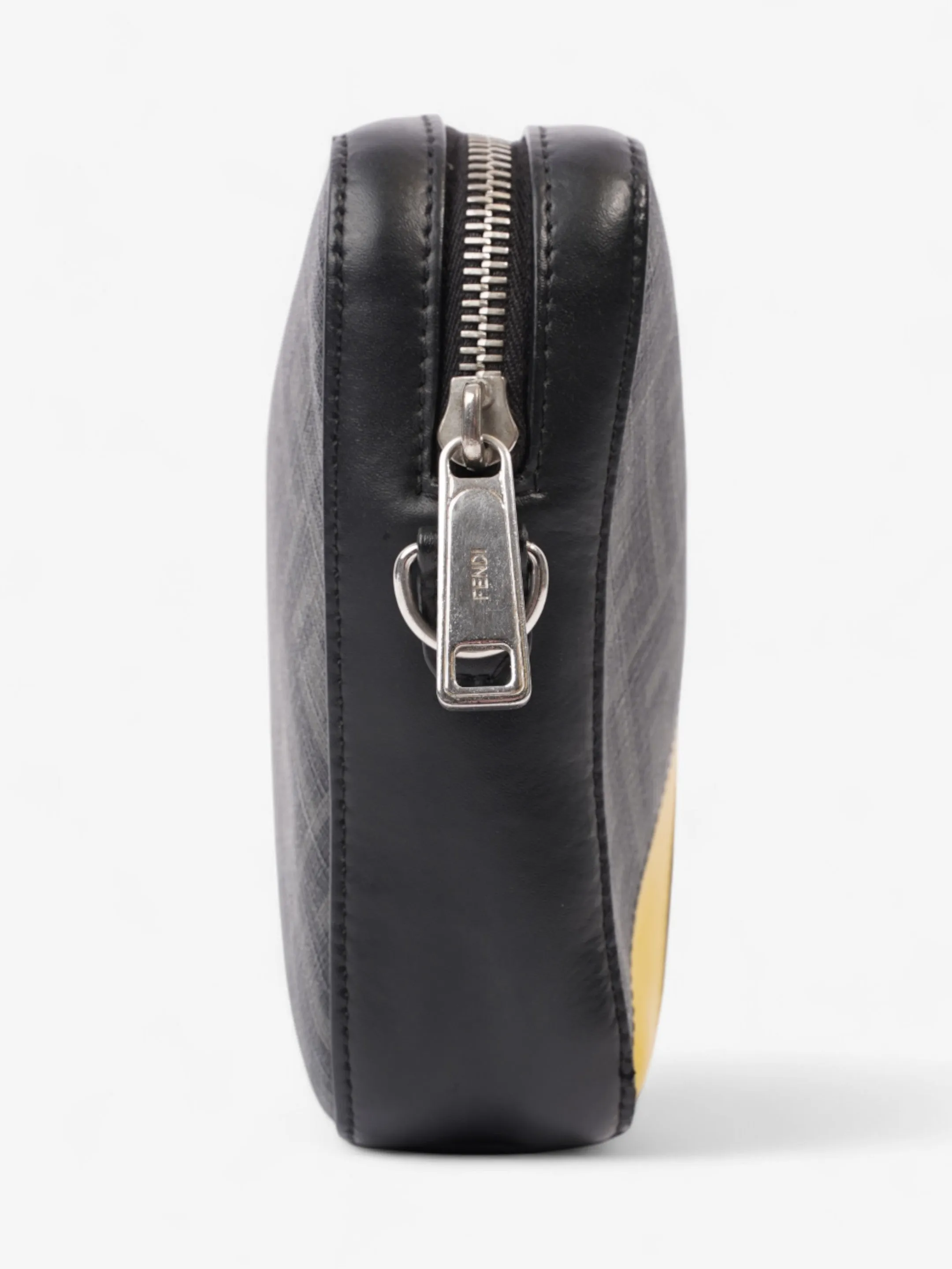 Fendi Camera Bag Black / Grey / Yellow Canvas