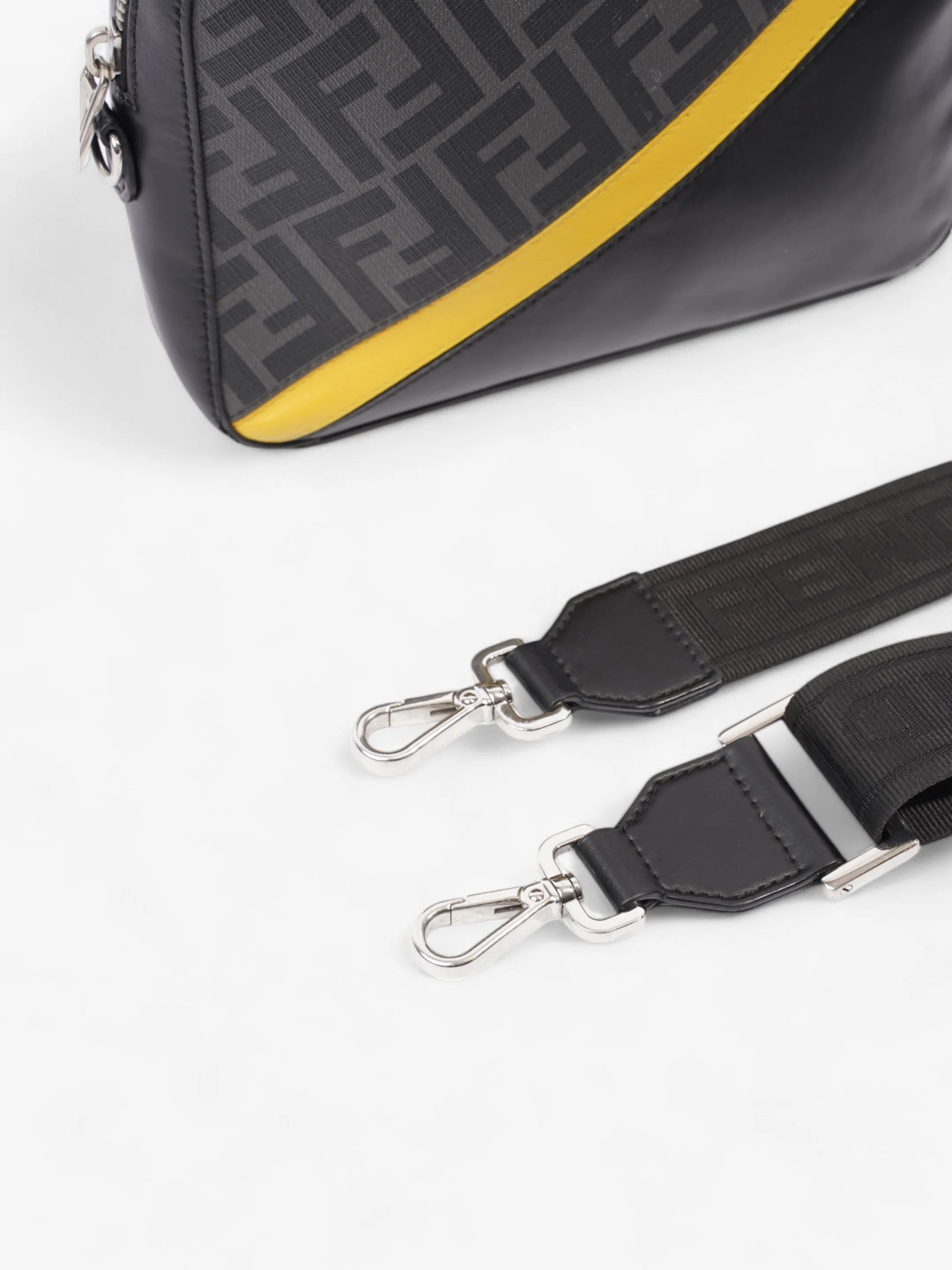 Fendi Camera Bag Black / Grey / Yellow Canvas