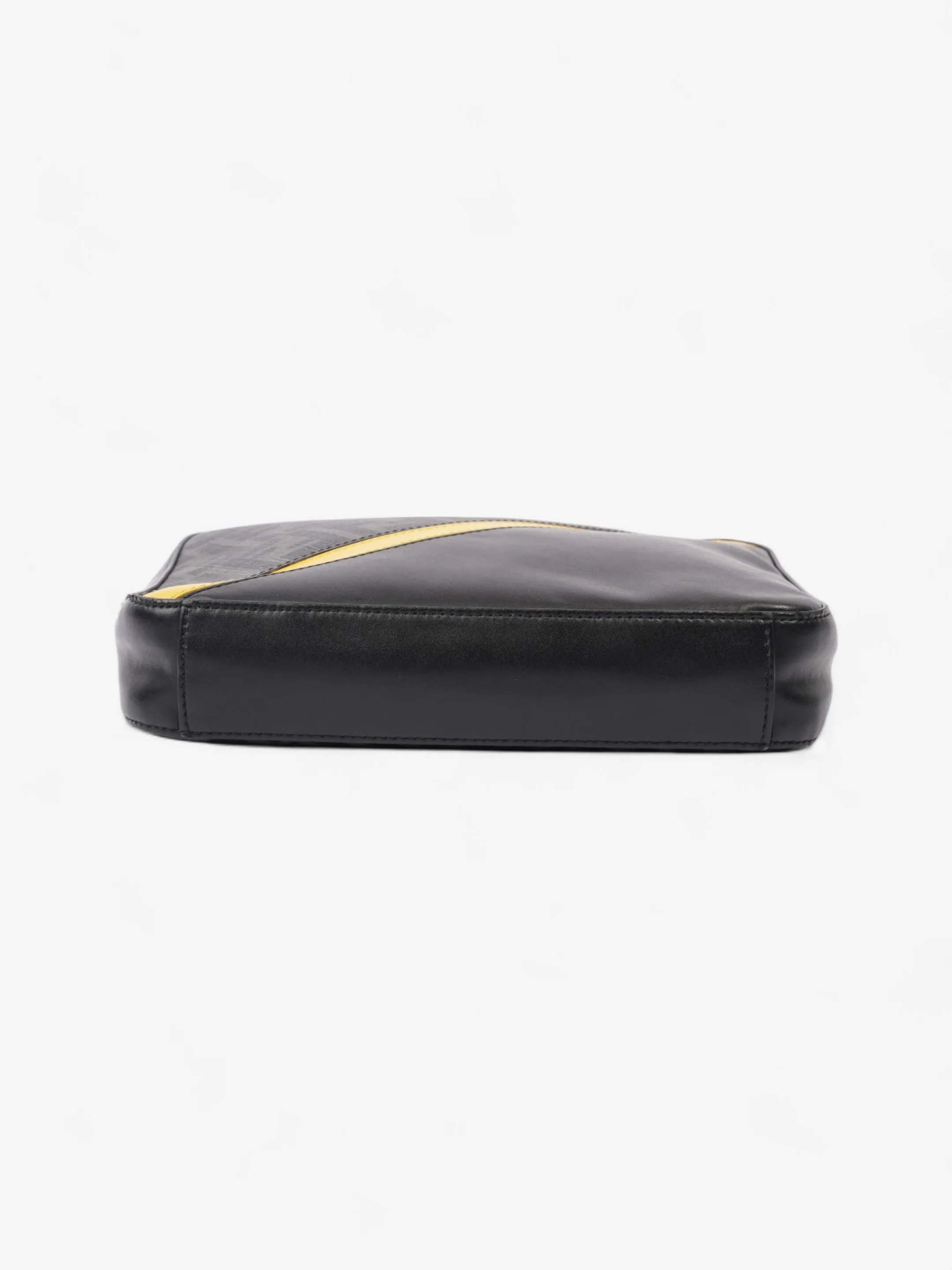 Fendi Camera Bag Black / Grey / Yellow Canvas