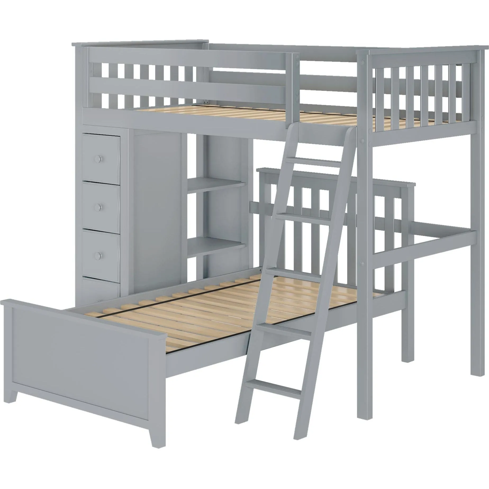 Jackpot Deluxe Edinburgh All in One Loft Bed Storage   Twin Bed