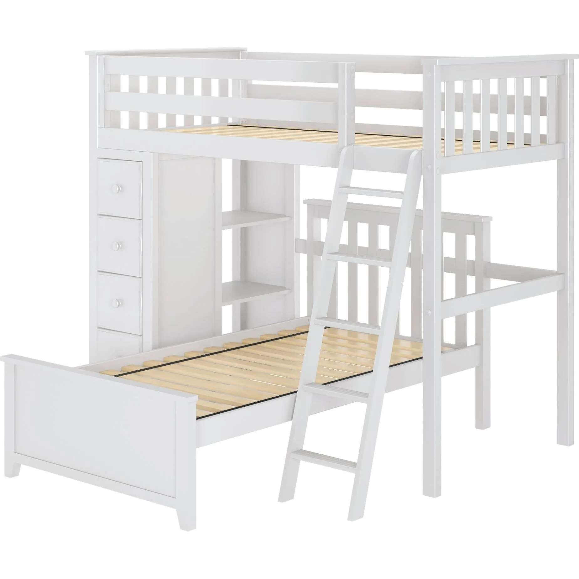Jackpot Deluxe Edinburgh All in One Loft Bed Storage   Twin Bed