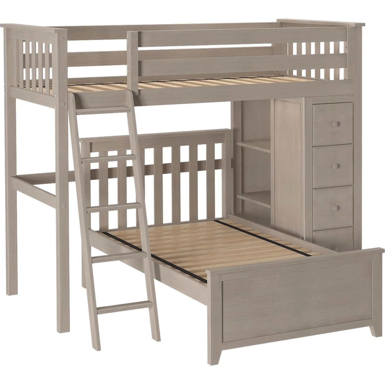 Jackpot Deluxe Edinburgh All in One Loft Bed Storage   Twin Bed