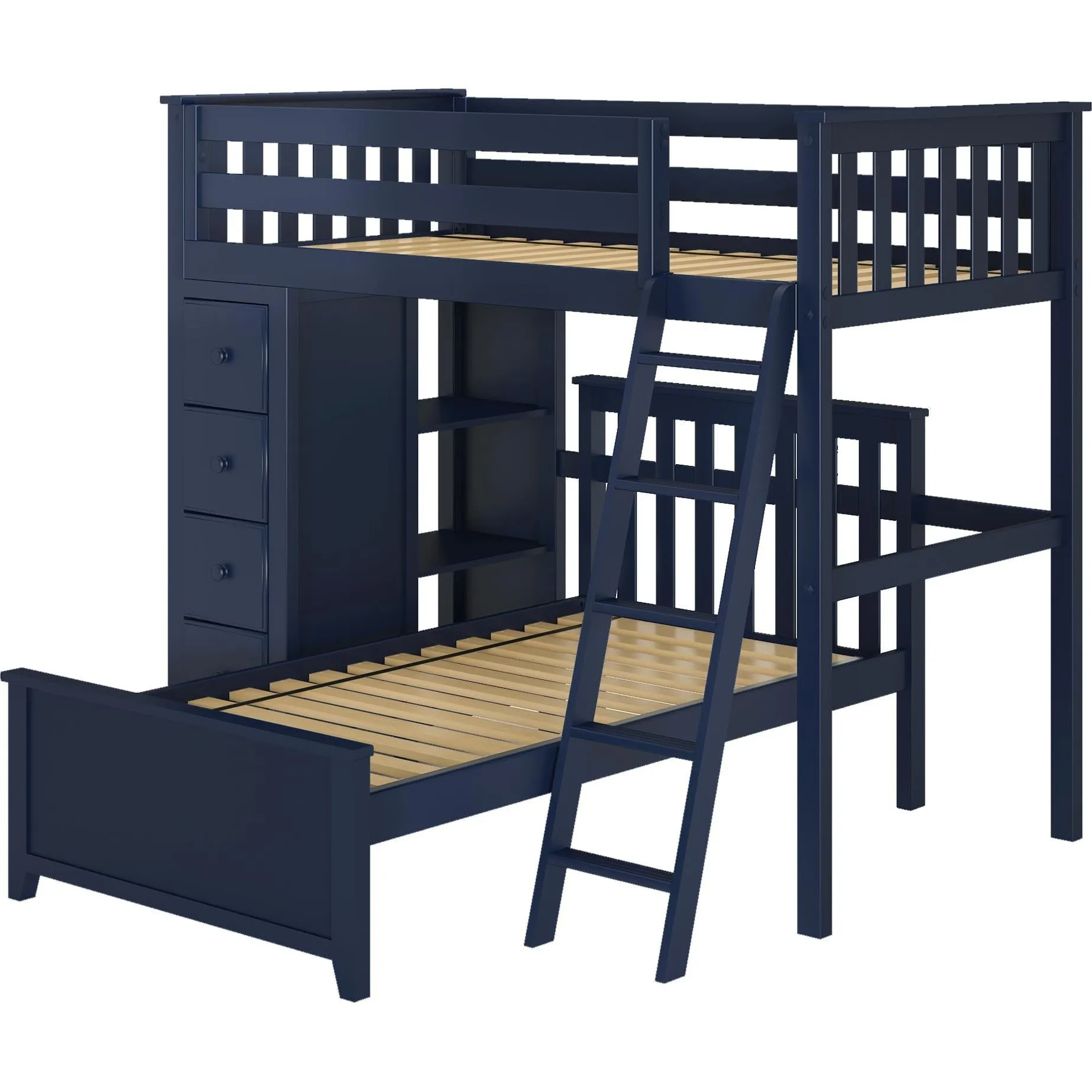 Jackpot Deluxe Edinburgh All in One Loft Bed Storage   Twin Bed
