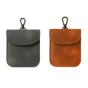 Leather Faraday Bag Key Fob - 2 Pack