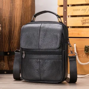 Levi | Sleek Leather Messenger Bag