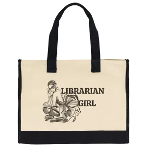 Librarian Girl Tote Bag