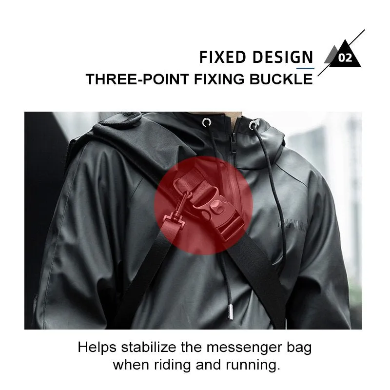Men Motorcycle Cycling Messenger Bag