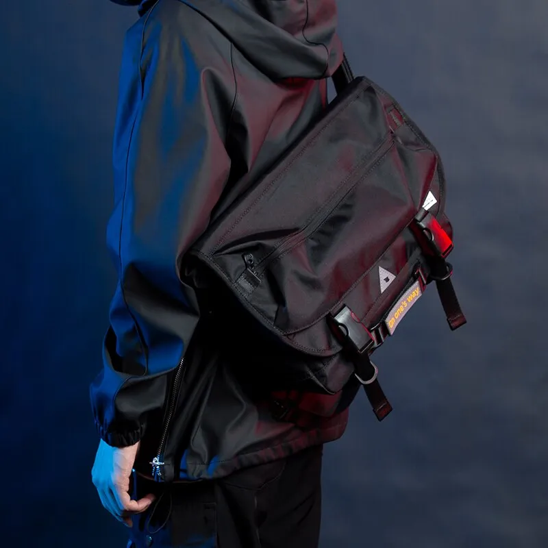 Men Motorcycle Cycling Messenger Bag