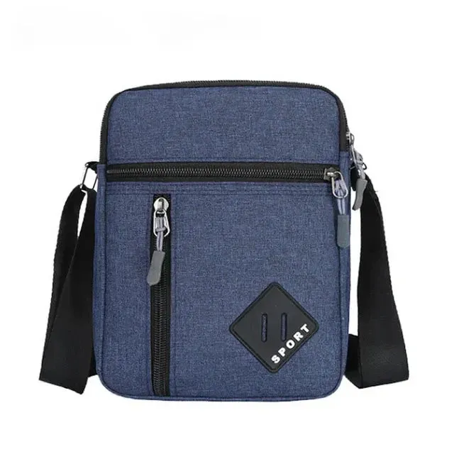 Men's Messenger Bag Crossbody Shoulder Bags Men Small Sling Pack For Work Business Waterproof Oxford Packs Satchel Purse