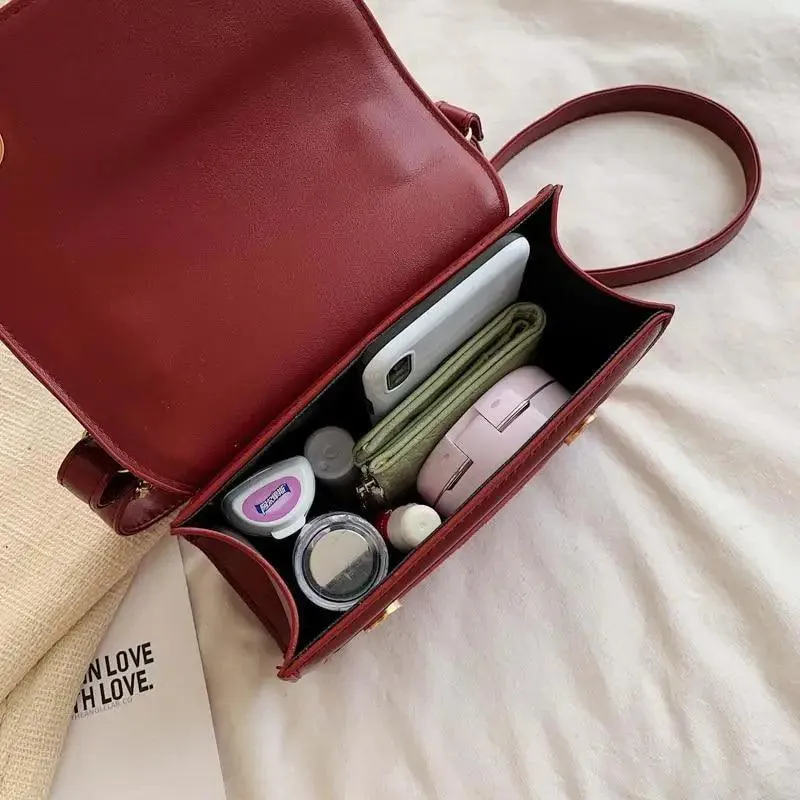 New Classic Women's Shoulder Bag ,Designer High Quality Leather, Messenger Bags And Fashionable Solid Color Buckle Luxury Handbags