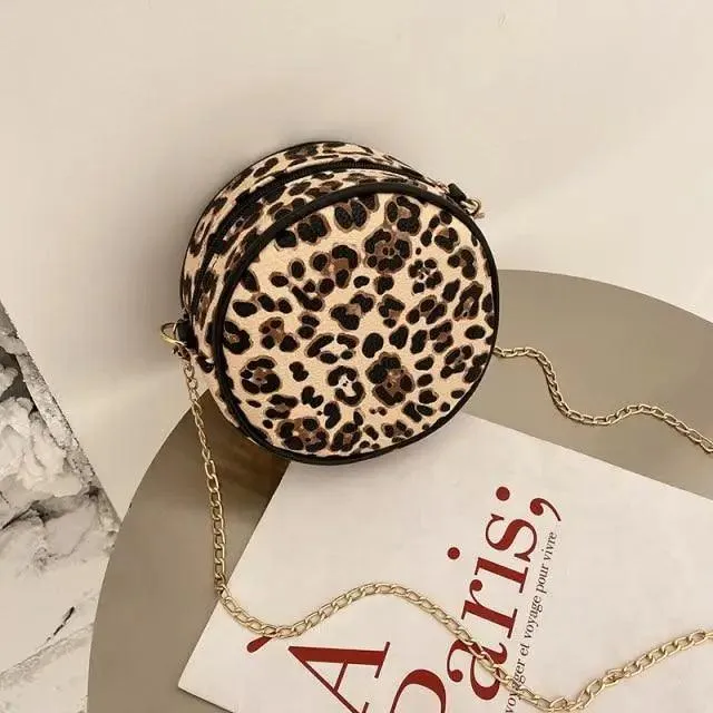 New Design Small Circular Bag For Women And Girls Fashionable Single Shoulder Slung Mobile Phone Ladies Purse Women's Crossbody Messenger Gift Bags