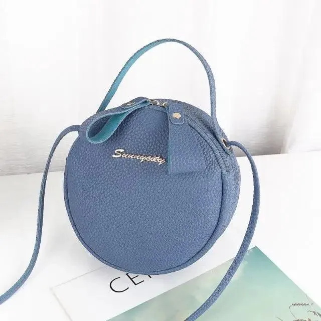 New Design Small Circular Bag For Women And Girls Fashionable Single Shoulder Slung Mobile Phone Ladies Purse Women's Crossbody Messenger Gift Bags