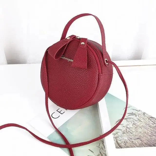 New Design Small Circular Bag For Women And Girls Fashionable Single Shoulder Slung Mobile Phone Ladies Purse Women's Crossbody Messenger Gift Bags