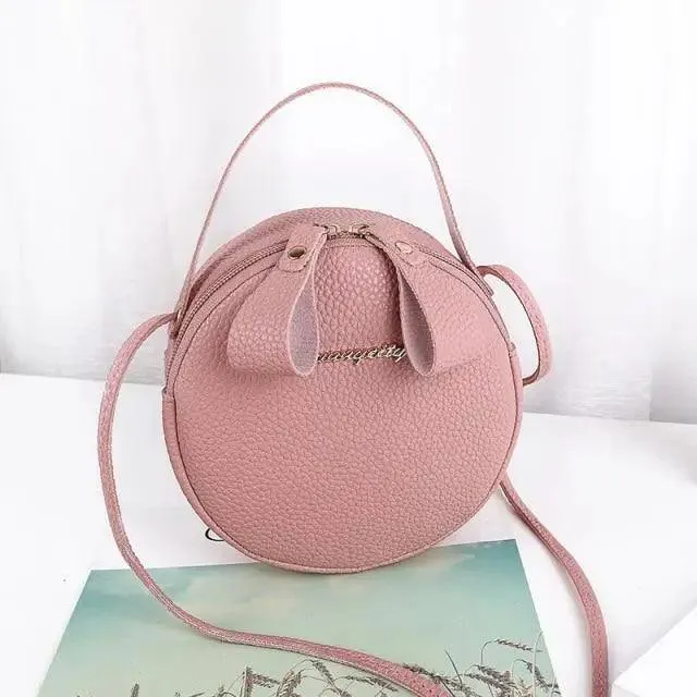 New Design Small Circular Bag For Women And Girls Fashionable Single Shoulder Slung Mobile Phone Ladies Purse Women's Crossbody Messenger Gift Bags