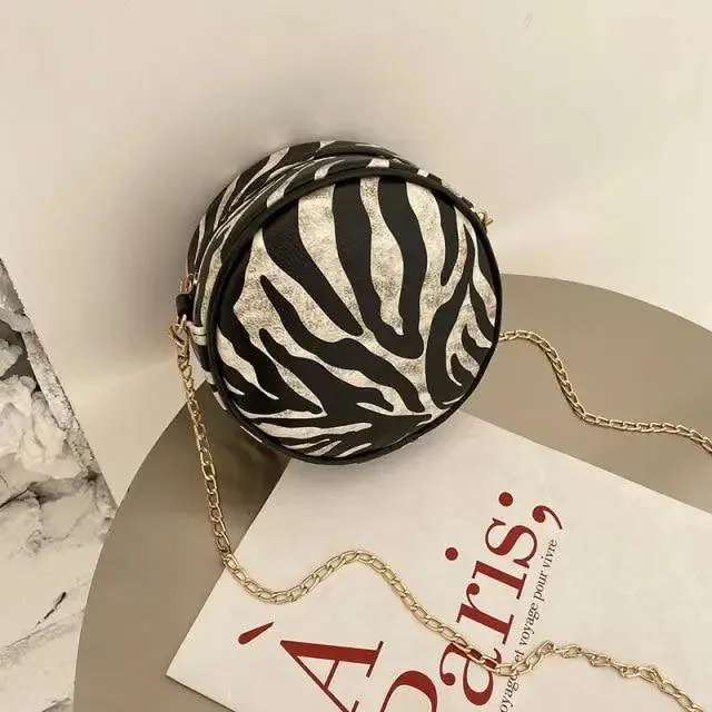 New Design Small Circular Bag For Women And Girls Fashionable Single Shoulder Slung Mobile Phone Ladies Purse Women's Crossbody Messenger Gift Bags