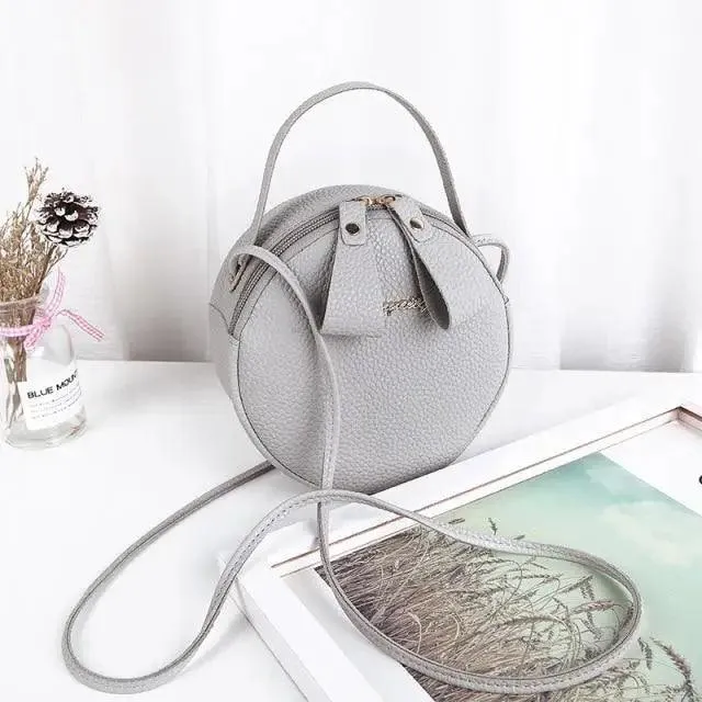 New Design Small Circular Bag For Women And Girls Fashionable Single Shoulder Slung Mobile Phone Ladies Purse Women's Crossbody Messenger Gift Bags