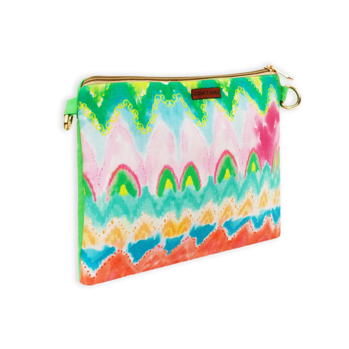 Pink Ikkat Sling Bag