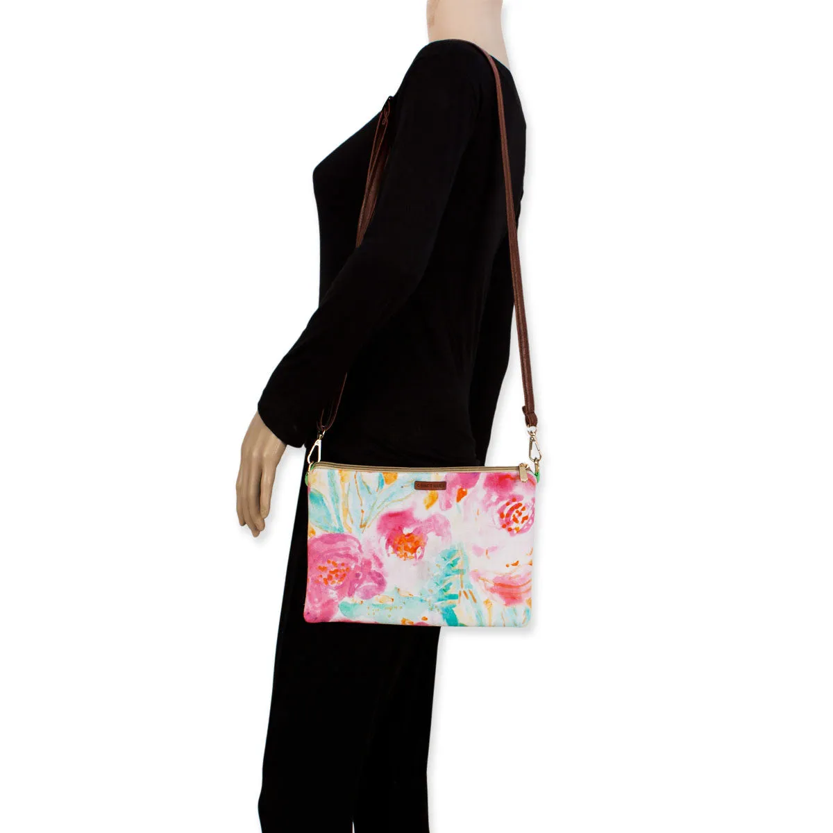 Pink Rose Sling Bag