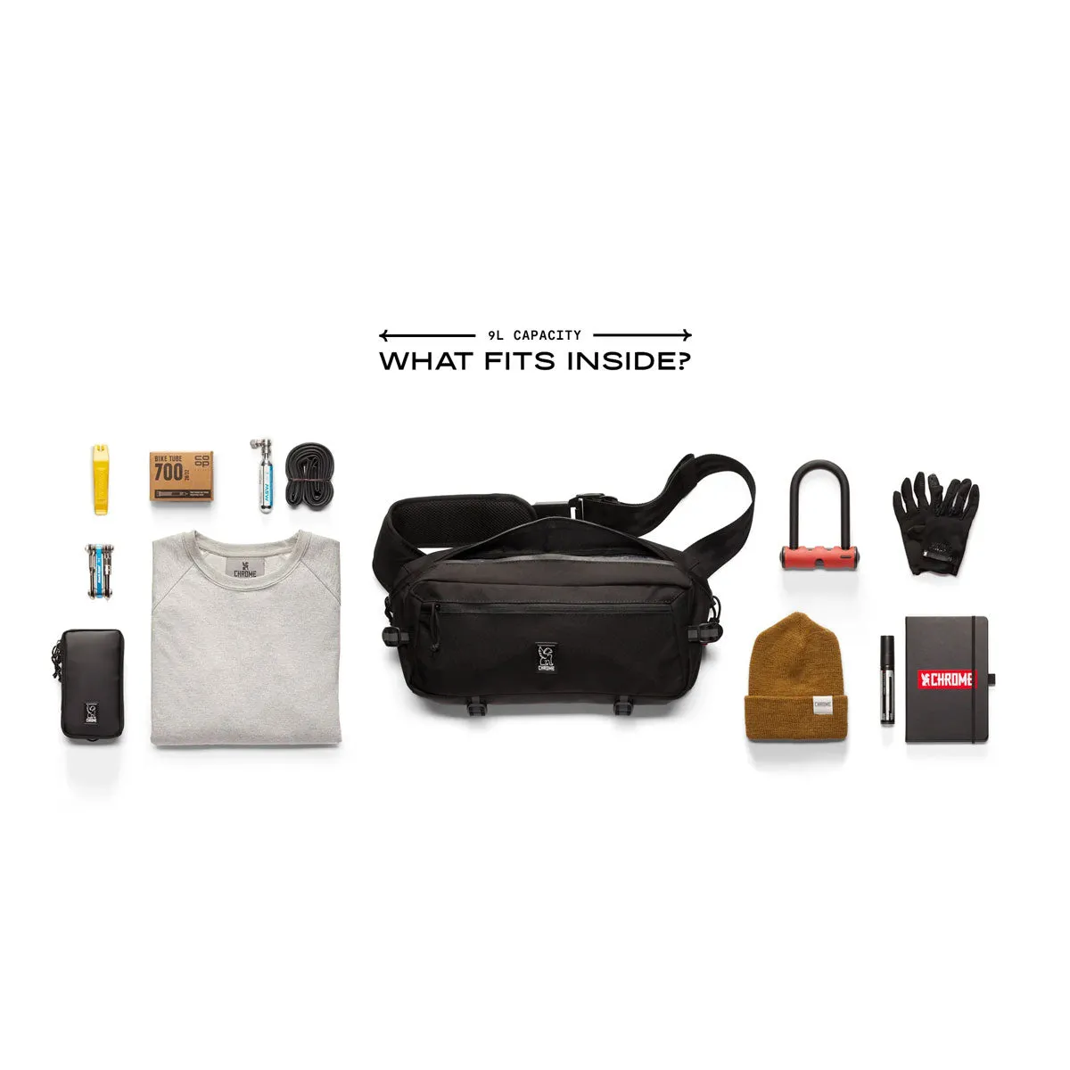 [PO] Chrome Industries : Kadet Sling Bag 9L : Black XRF