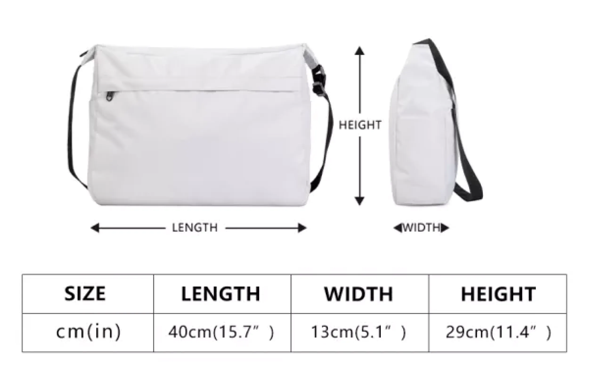 Rainbow Pride LGBTQ Messenger Bag - Adjustable Cross-Body, Waterproof Zipper Pockets, Handmade and Stylish by Luxtrini