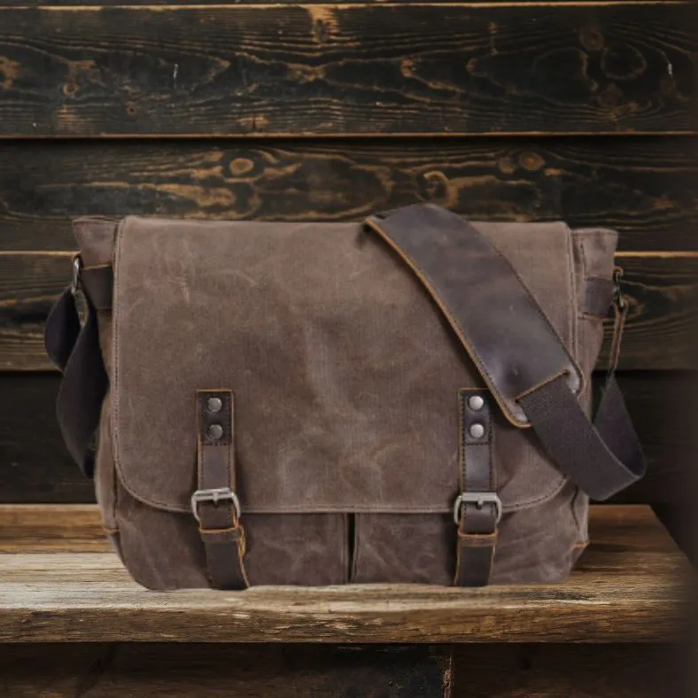 RENO Laptop Canvas Messenger Bag