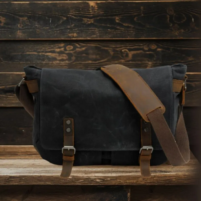 RENO Laptop Canvas Messenger Bag
