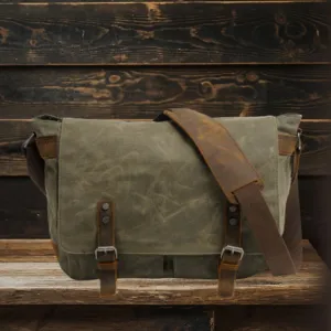 RENO Laptop Canvas Messenger Bag