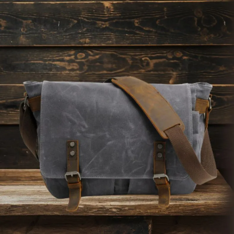 RENO Laptop Canvas Messenger Bag