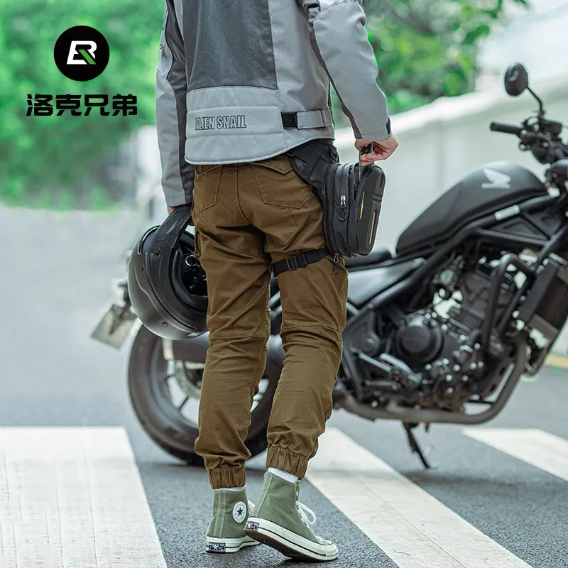 ROCKBROS Motorcycle Leg Bag for Men Women Waterproof Multifunctional Belt Bag Cycling Magnetic Backpack Waist Bag