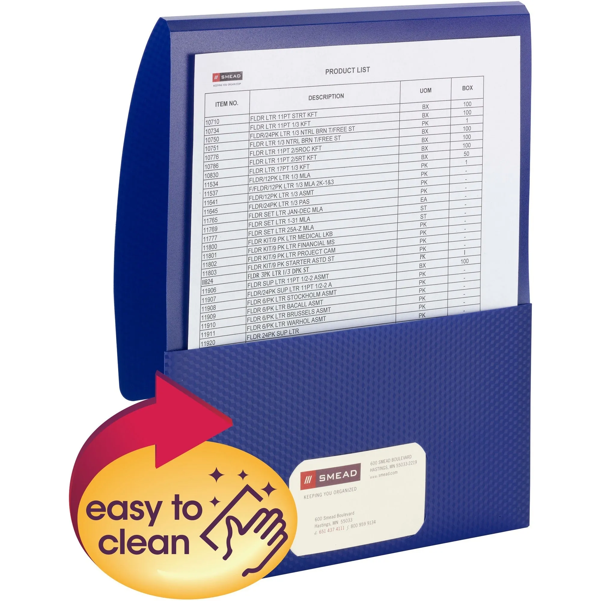 Smead Organized Up Stackit Letter Pocket Folder